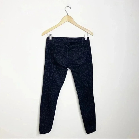 Current Elliot Leopard Print The Stiletto Black Skinny Jeans Size 26 - Picture 7 of 8